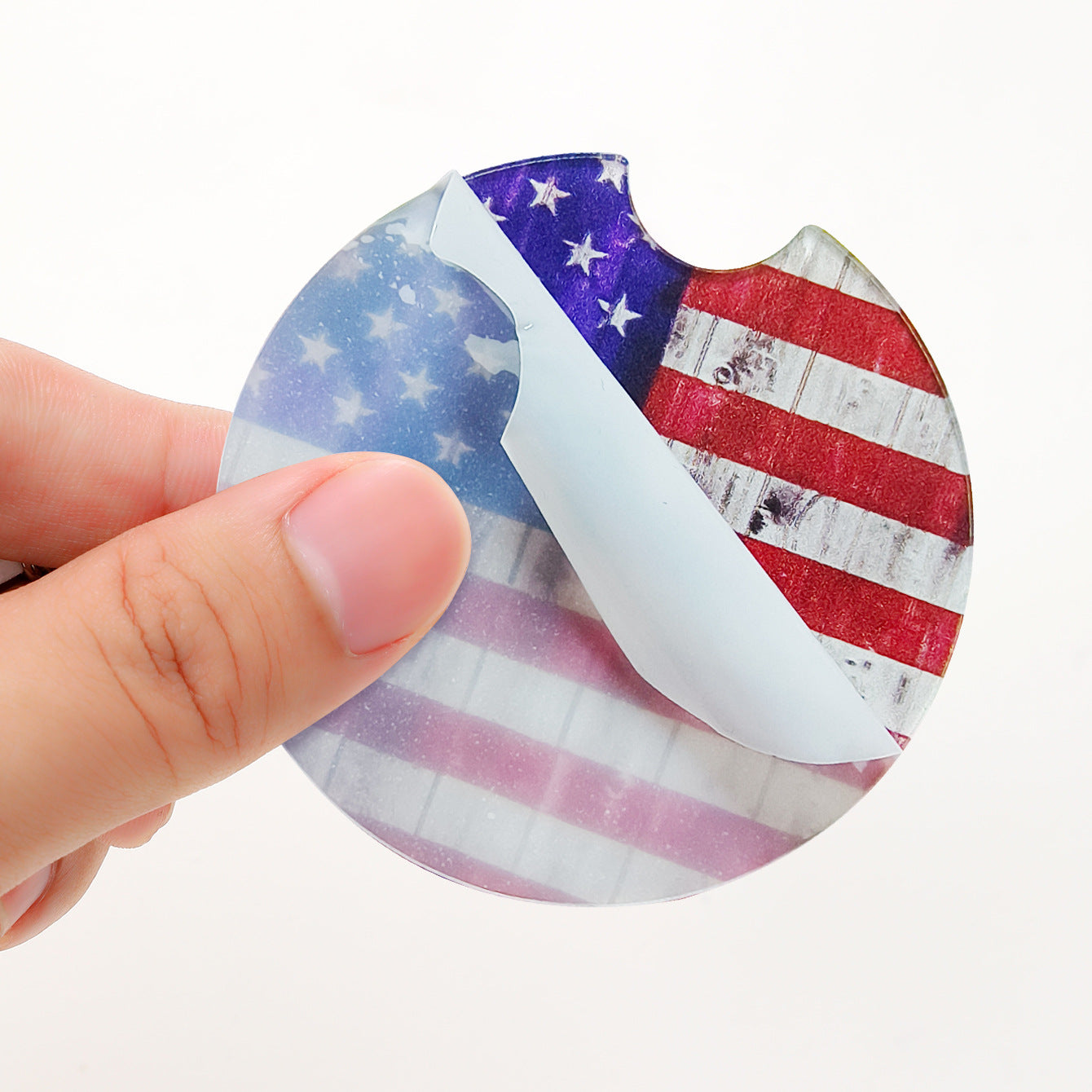 Wholesale Western Sports Style Independence Day Owl Acrylic Coasters Cup Accessories ACC-CA-YiTian001