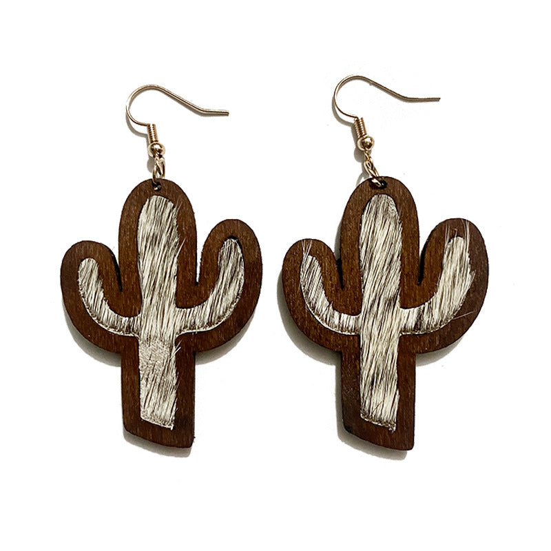 Boucles d'oreilles en cuir authentiques occidentales en gros