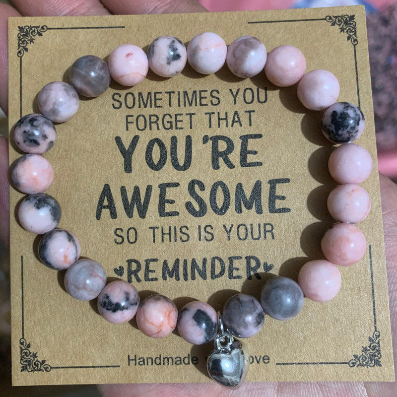 Wholesale Stone Bracelet Ladybug Pendant Bracelet ACC-BT-zhixiang003