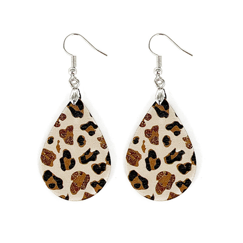 Wholesale Waves Wooden Earrings