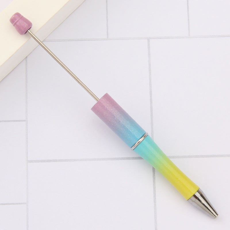 Wholesale 5PCS Beadable Pens Solid Color Gradient Color DIY Beaded Pen Gift Office Supplies ACC-PN-JinBN013