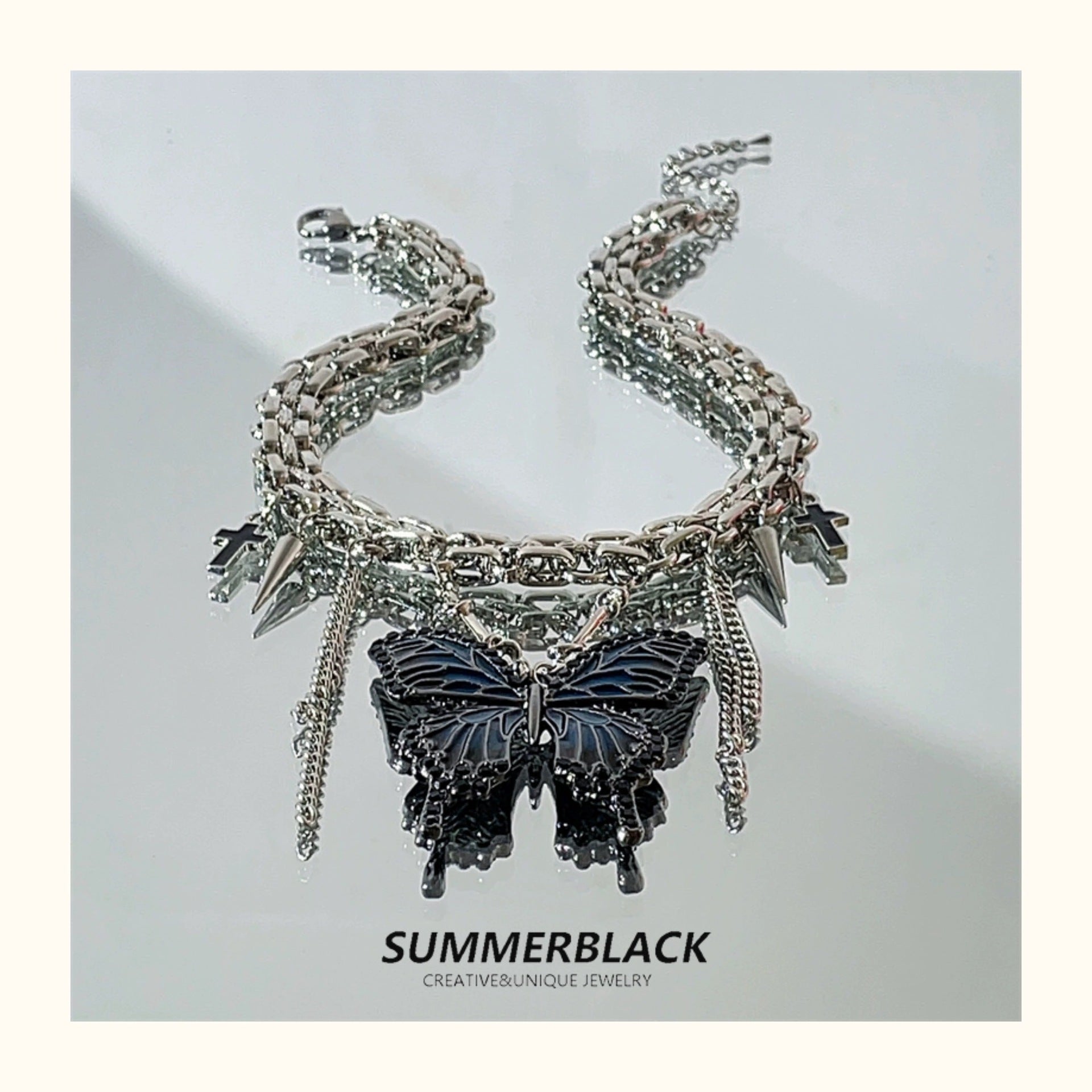 Wholesale  Butterfly Necklace  Clavicle Chain