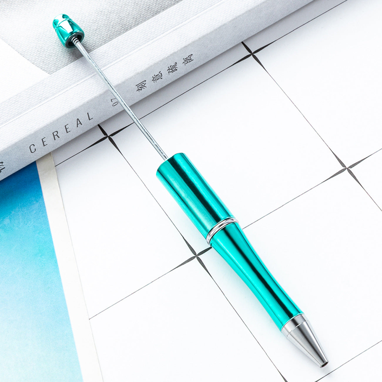 Wholesale V Electroplating Color Beadable Pens Plastic DIY Bead Pens ACC-PN-HuaHao020