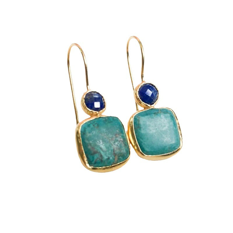 Wholesale geometric square alloy earrings