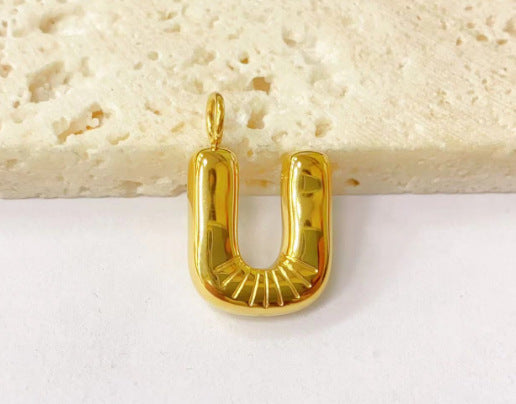 Wholesale Stainless steel bubble letter pendant