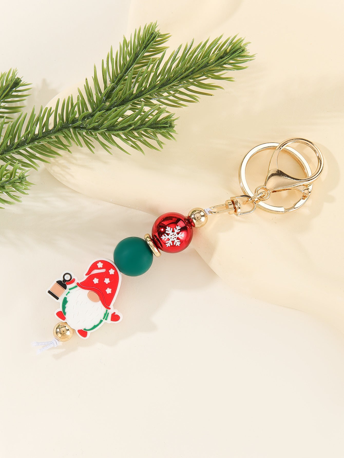 Wholesale Christmas  Silicone Beads Pendant Bracelet  Bag Keychain