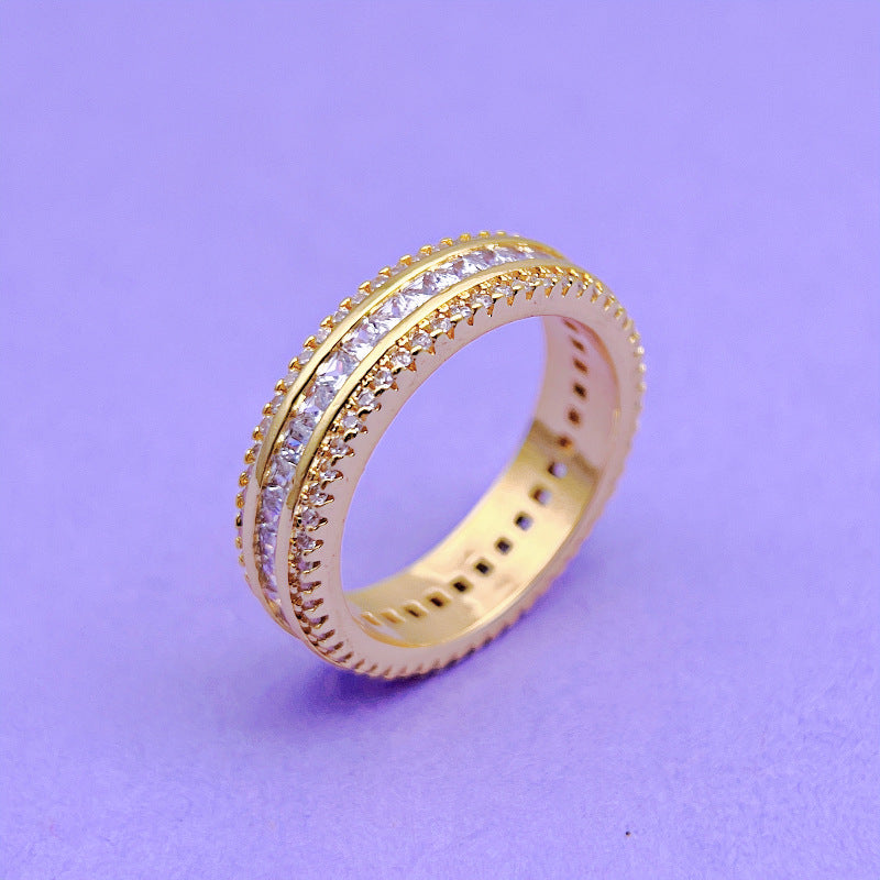 Wholesale Micro-encrusted Diamond Super Sparkling Zircon Rings ACC-RS-YXY009