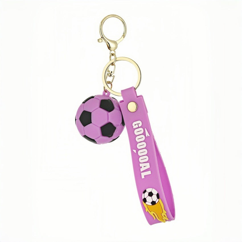Wholesale Cartoon PVC  Football Keychain