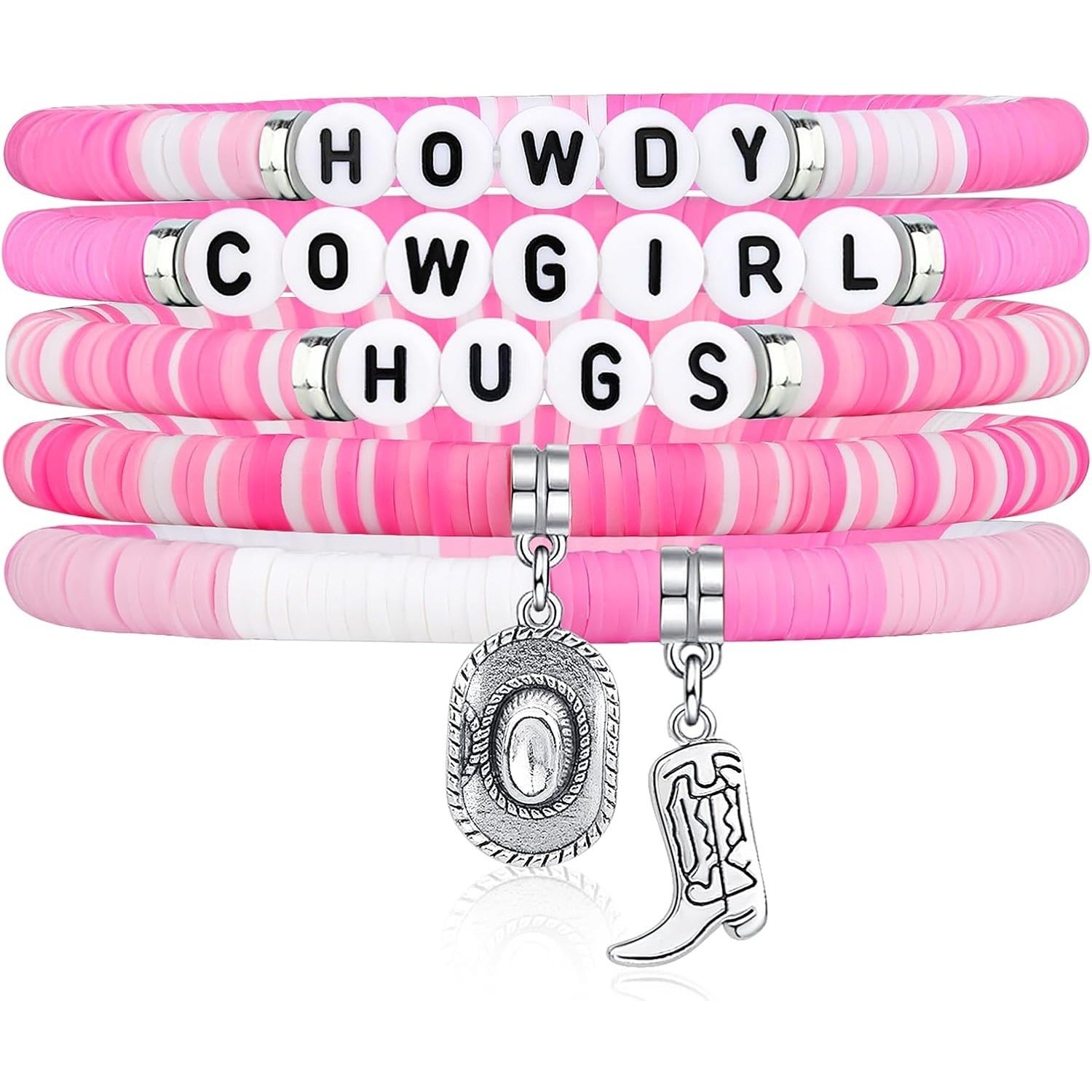 Wholesale  Layered Bracelet Set Western Cowboy Bracelet Set Friendship Gift Cowboy Elastic Bracelet  Accessories