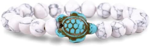 Wholesale Tracking Bracelet Support Sea Turtle Protection Elastic Turquoise Bracelet ACC-BT-ZhongH026