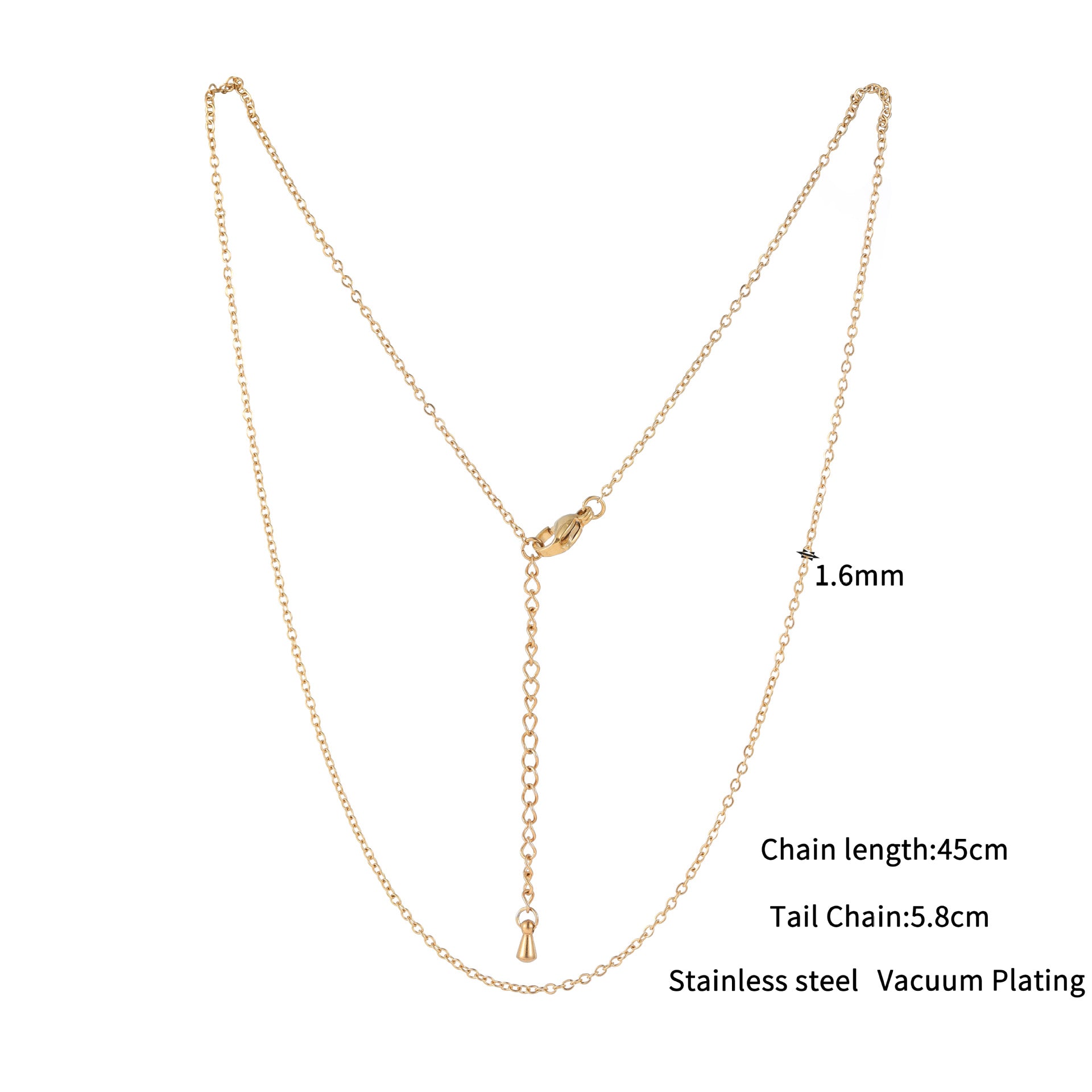 Wholesale Stainless Steel Electroplated Clavicle Chain,  Stylish Light Luxury Necklace for Everyday Wear