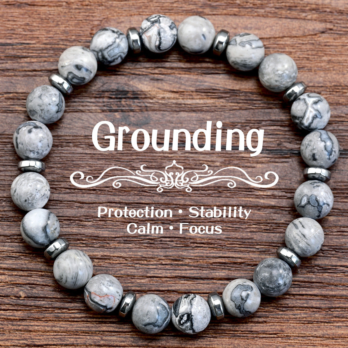 Wholesale Vintage Blue Stone Round Beaded Bracelet,  Women' s Elastic Stretch,  Fashion Accessory Gift for Resale