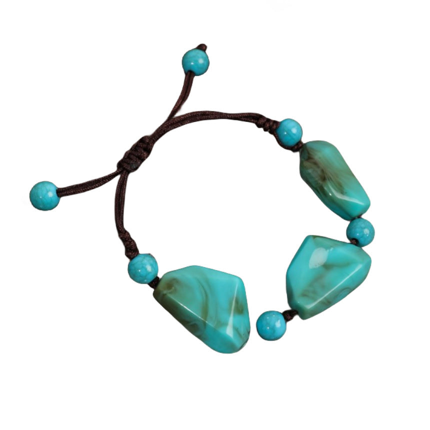Wholesale Handmade Beaded Boho Vintage Ethnic Style Turquoise Bracelet ACC-BT-JunJie008