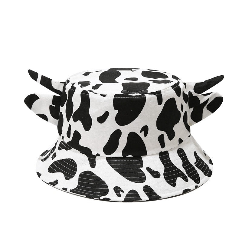 Wholesale Cow Ears Cow Print Cartoon Fisherman Hat Bucket Hat ACC-HT-LvYi010