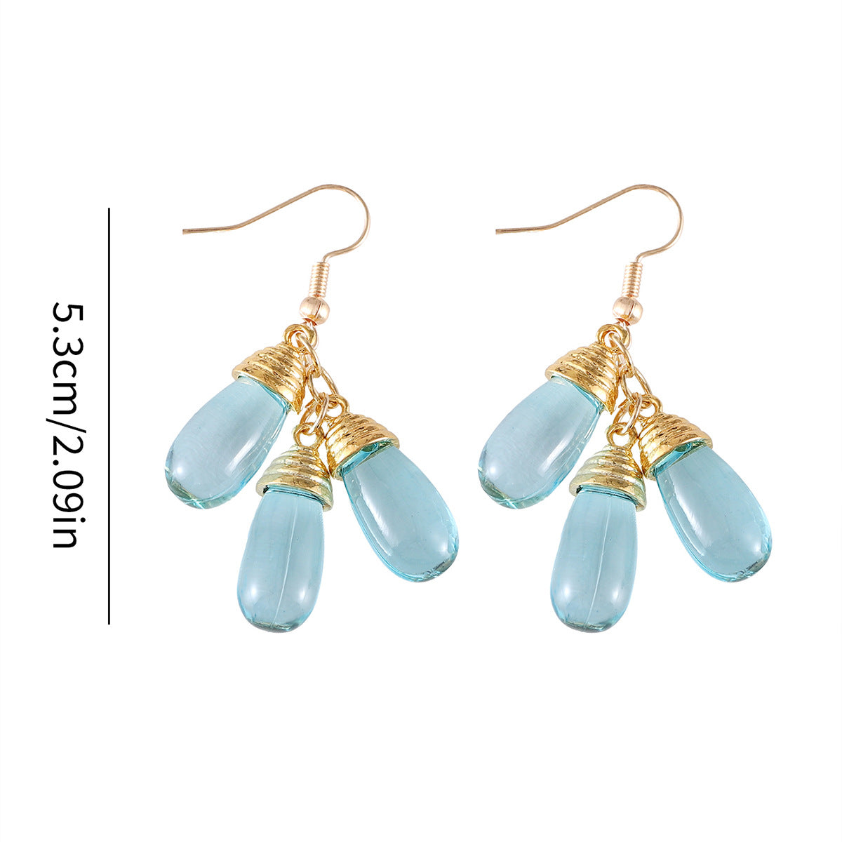 Wholesale  Bohemian Water Drop Water Bottle Pendant Earrings