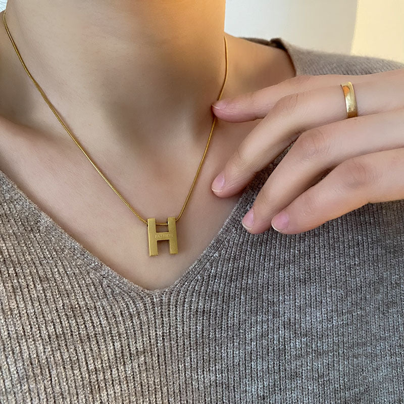 Wholesale Light Luxury Necklaces Titanium Steel Necklace Snake Bone Necklace ACC-NE-Yuxi011