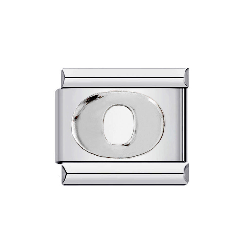 Wholesale Italian Charm Bracelet 9mm DIY Splicing Removable English Letters Stainless Steel Composable Bracelet