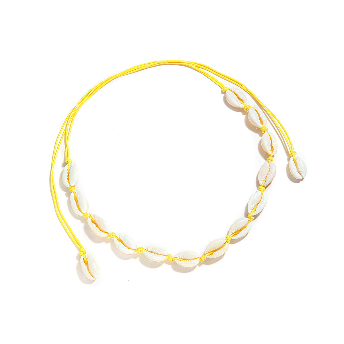 Wholesale Braided Shell Short Clavicle Necklace