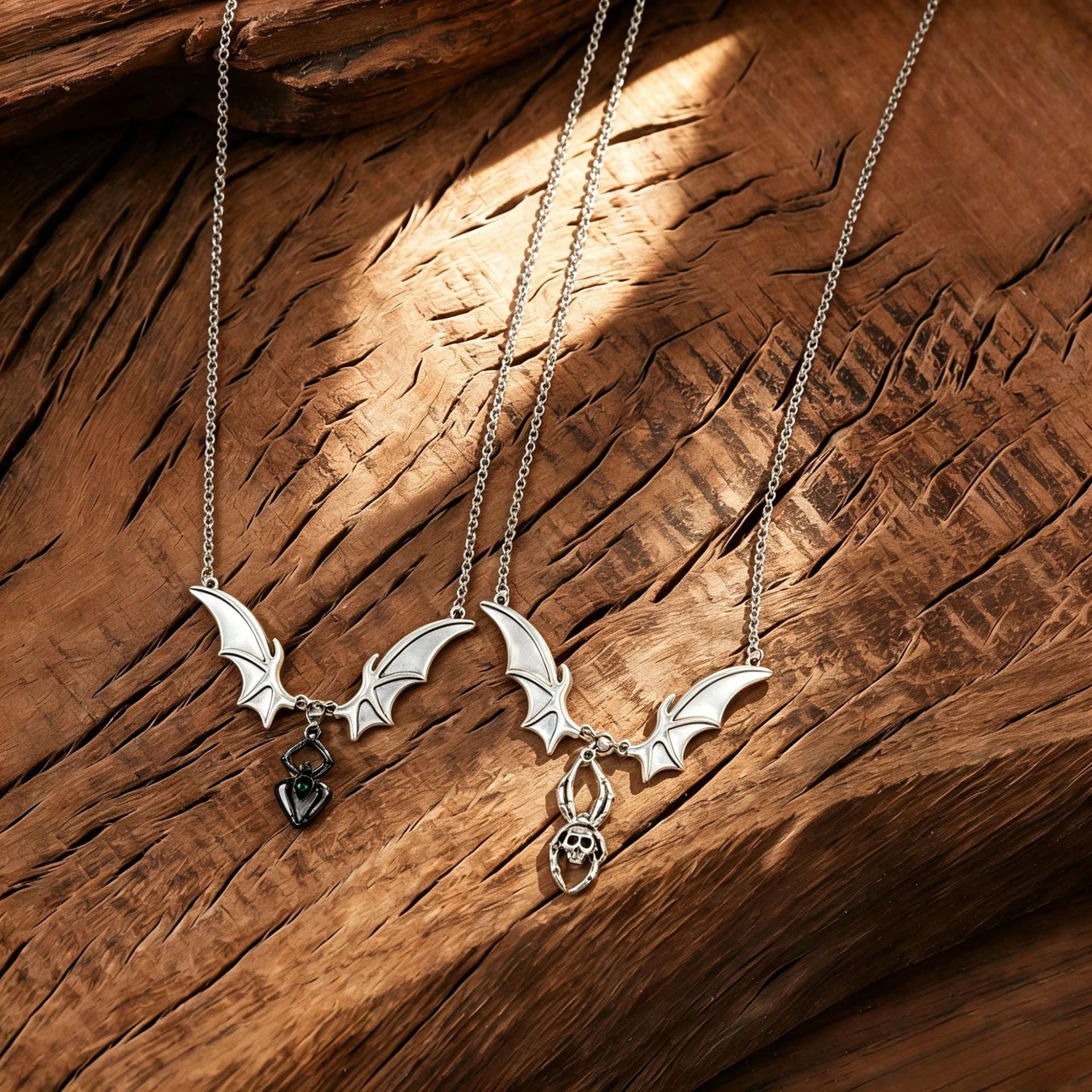 Wholesale Zinc Alloy Vintage Bat Wing  Pendant Necklace  Chic Fashion Accessory