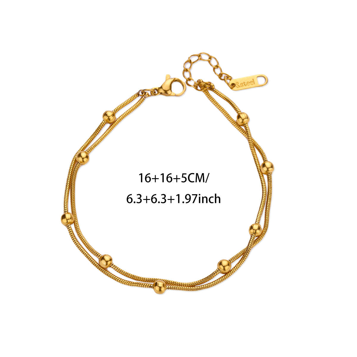 Wholesale Stainless Steel 18K Gold-Plated Bracelet