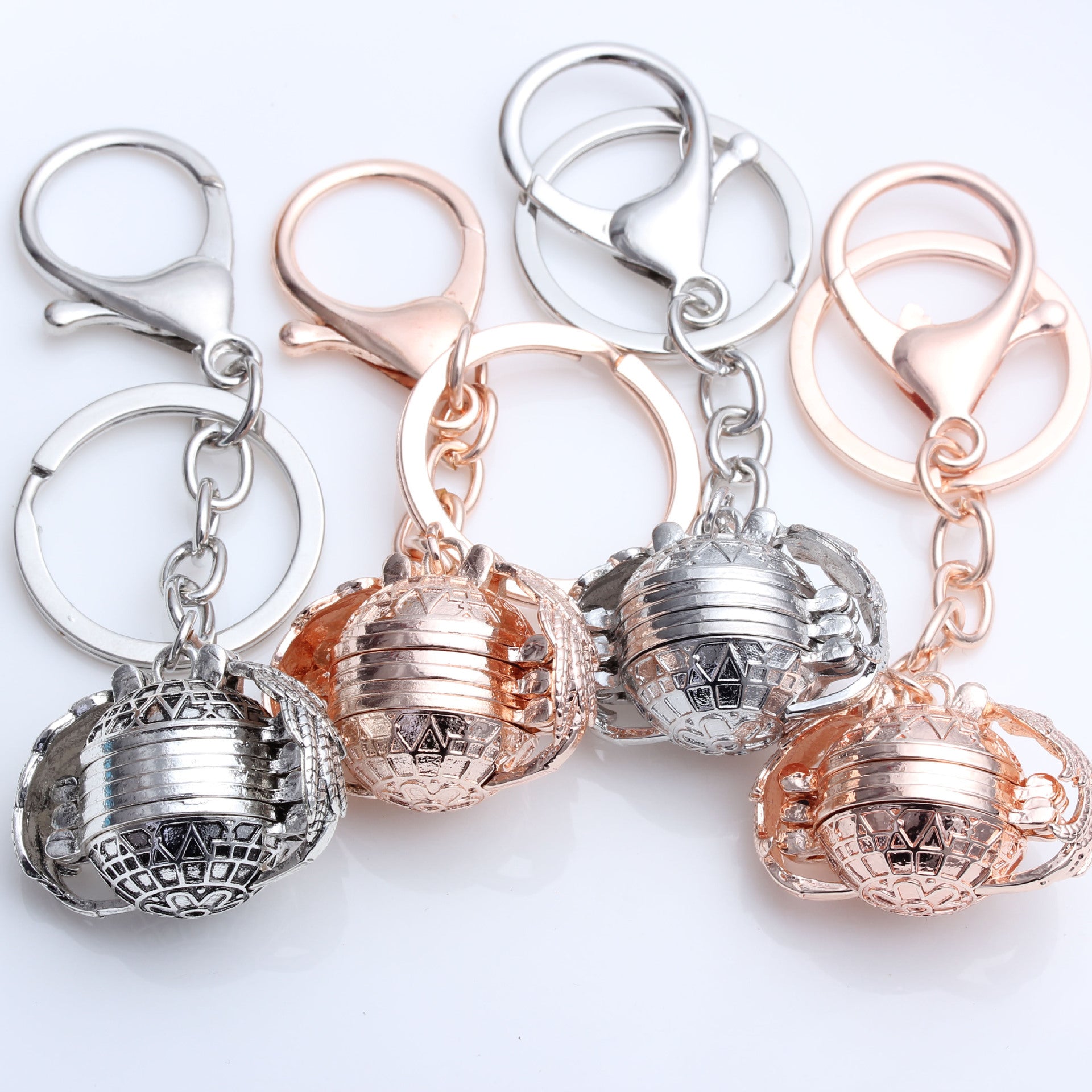 Wholesale Open multi-layer wings pendant  keychain