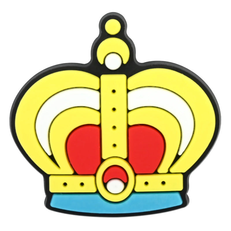 Wholesale Random 100pcs British style clogs    PVC Soft Rubber Shoe Buckle Decoration