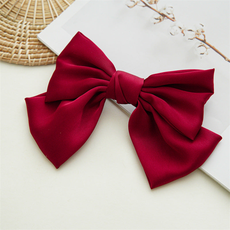 Wholesale Art Bow Hair Clip Satin Hair Accessories Hair Scrunchies ACC-HS-SanTai005