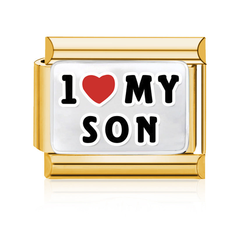 Wholesale 9mm Italian Charm Starter Bracelets DIY Family Series Stainless Steel Composable Bracelet