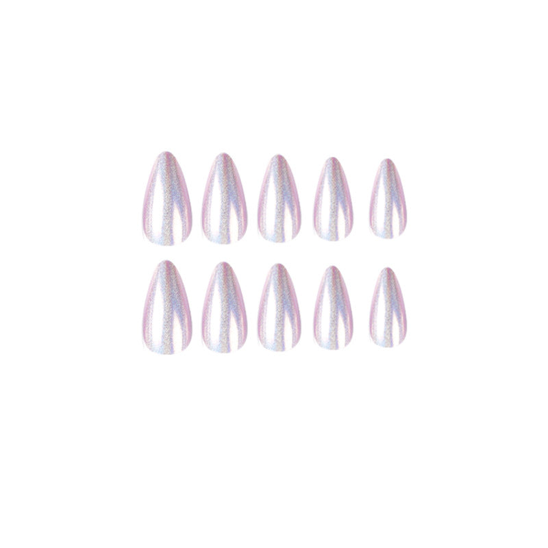 Wholesale 24 Pieces/box Purple Glitter Press-on Nails Kits Nail Stickers ACC-NS-LeFan168