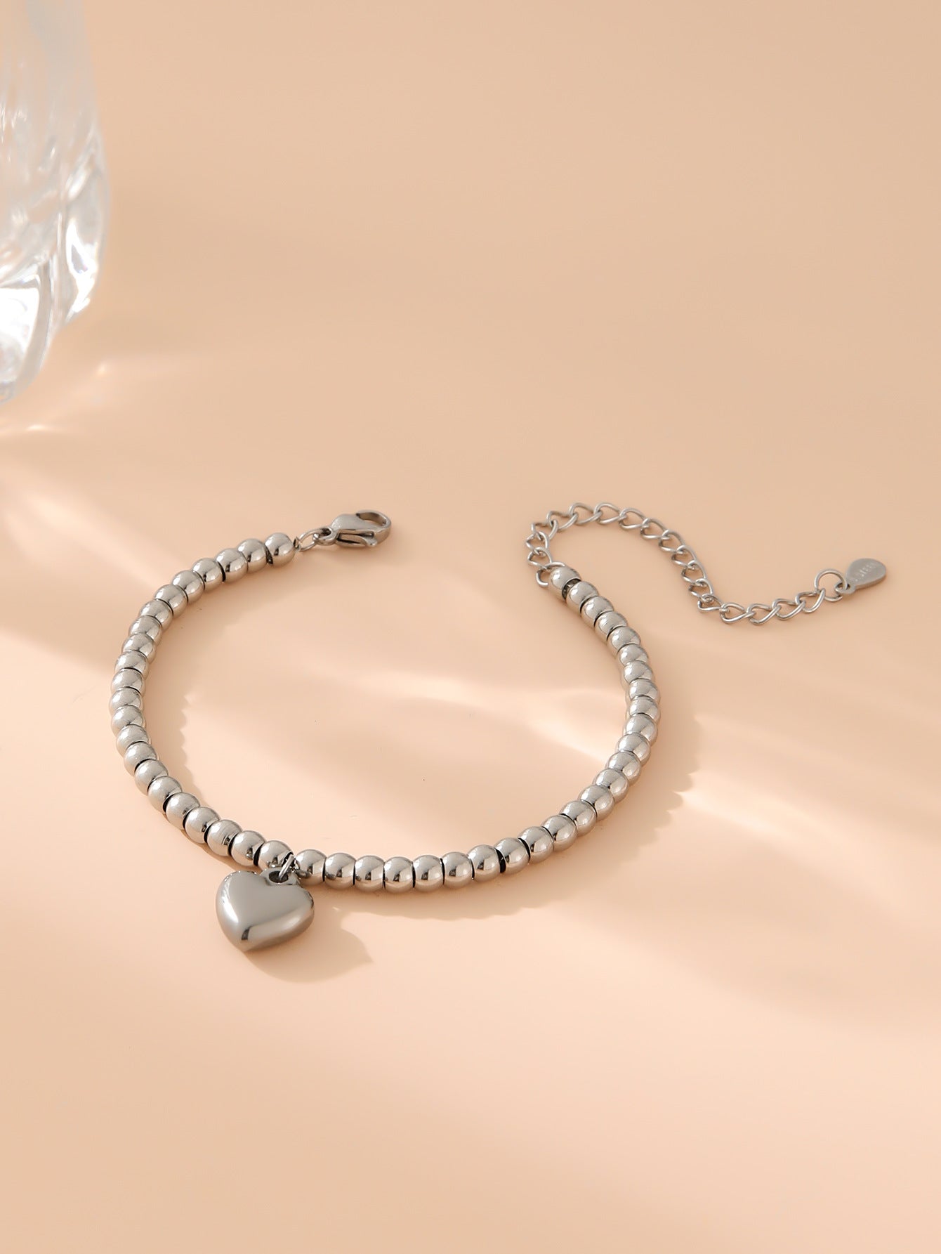 Bracelet en gros en acier inoxydable Bracelet perlé en or