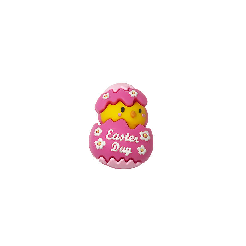 Wholesale Random 10pcs Cartoon PVC Soft Glue Focal Beads DIY Beaded Pen Accessories