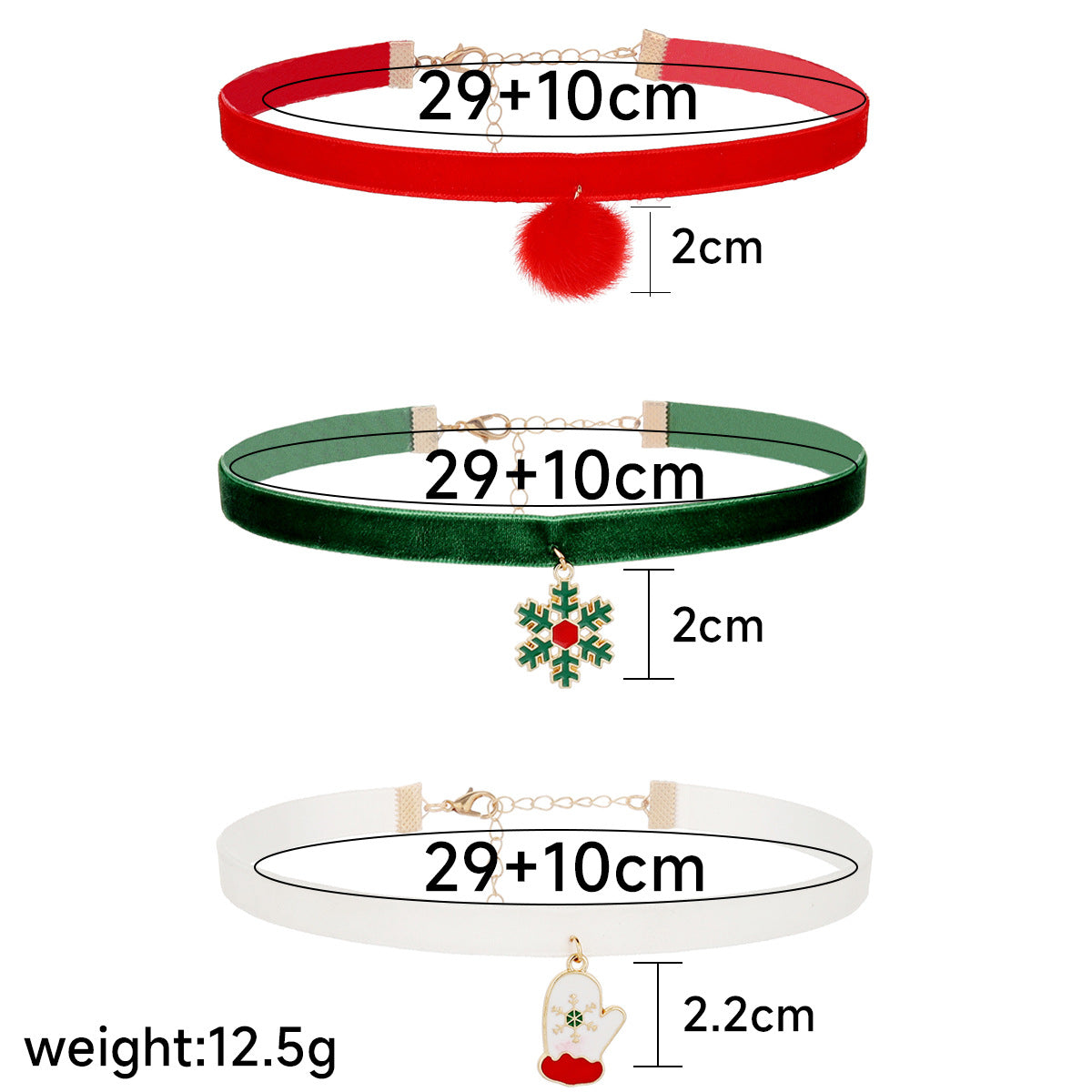 Wholesale Christmas Choker Necklace Combination Set ACC-NE-Yiran005