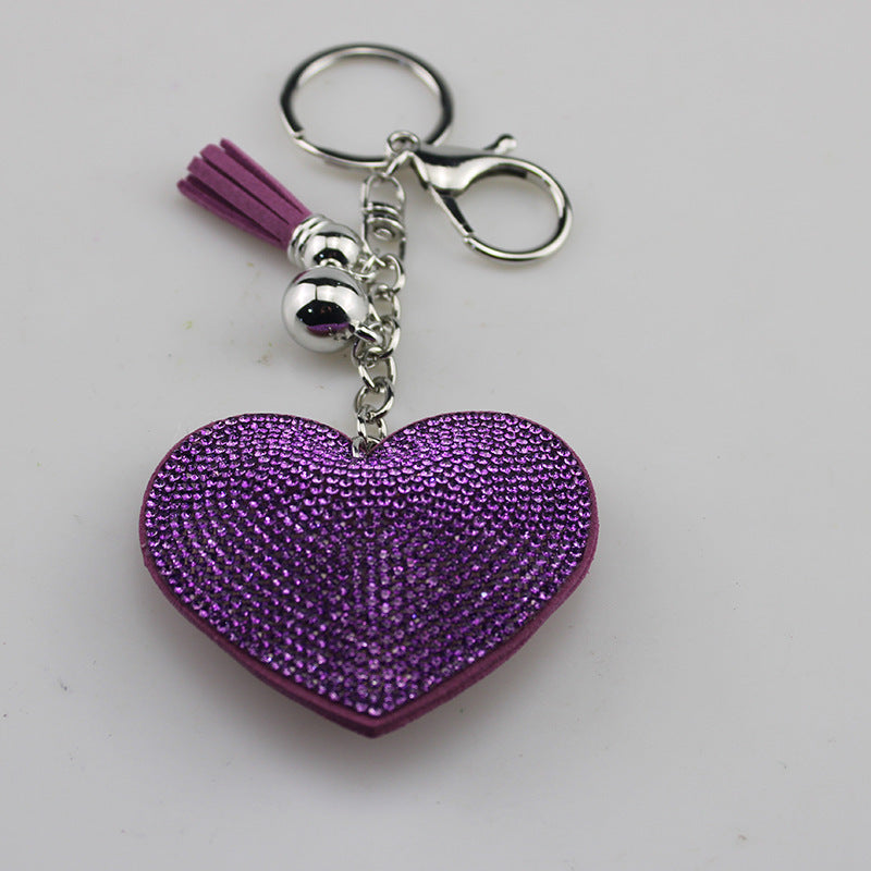 Wholesale Rhinestone Colorful Heart Keychain ACC-KC-TMS005