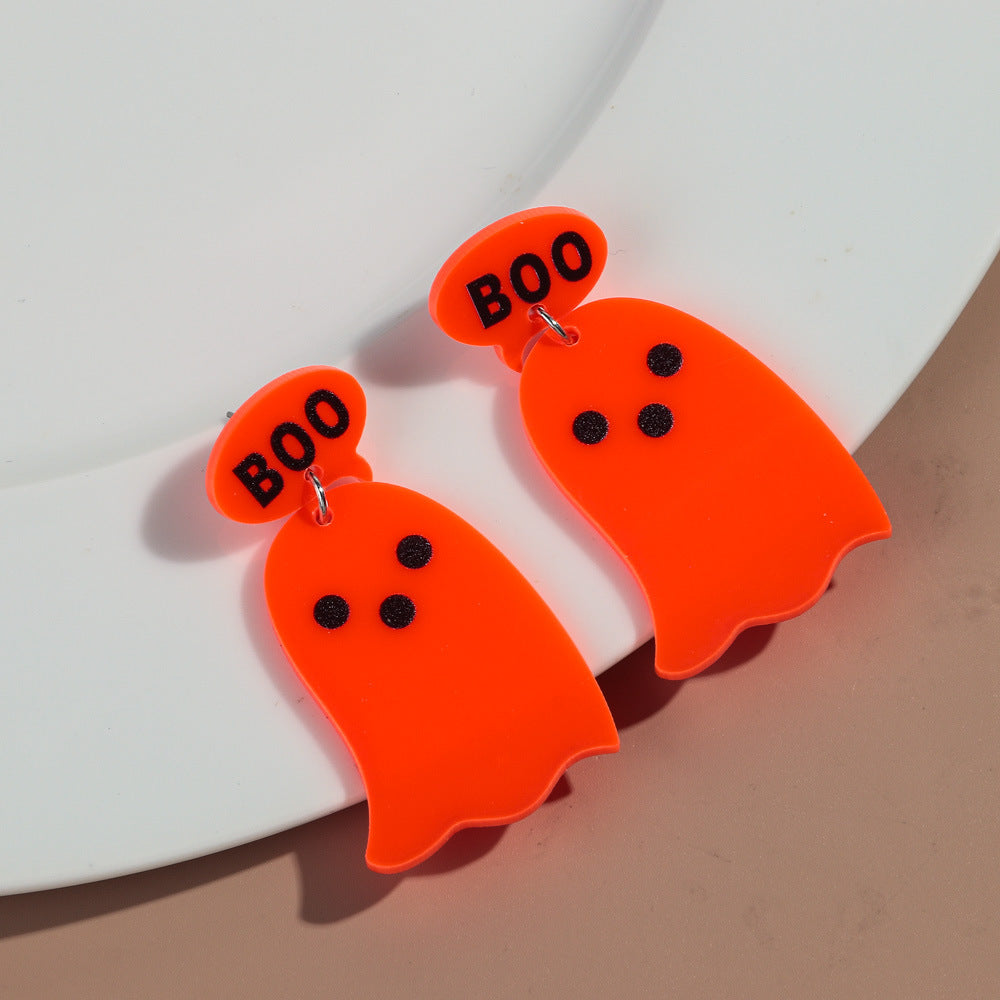Wholesale Halloween Carnival Party Ghost Earrings Acrylic  Earrings