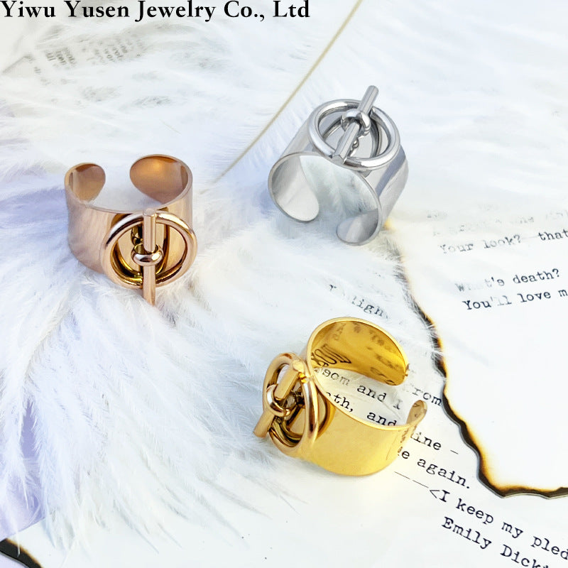 Wholesale Color  Couple Titanium Steel Rings