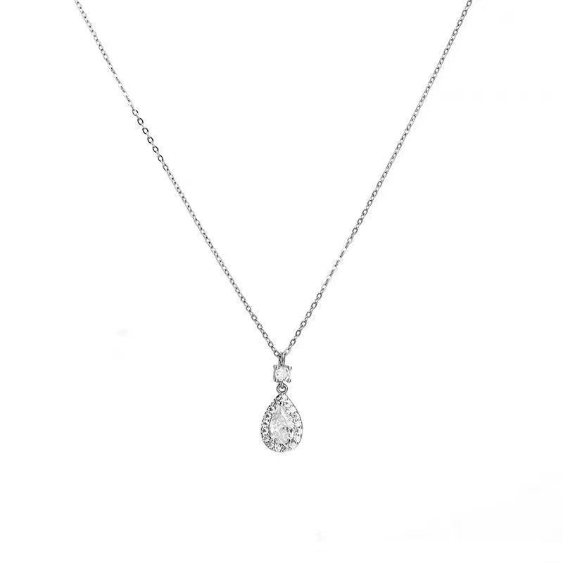Wholesale  Elegant Water Drop Thin Necklace