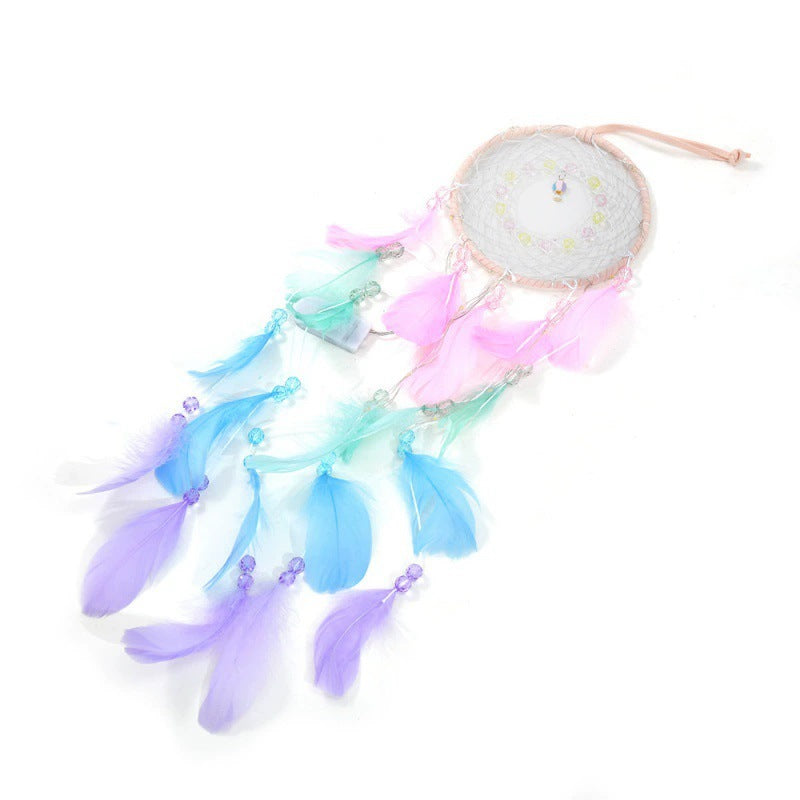 Wholesale Feathered Rainbow Wind Chime Dreamcatcher