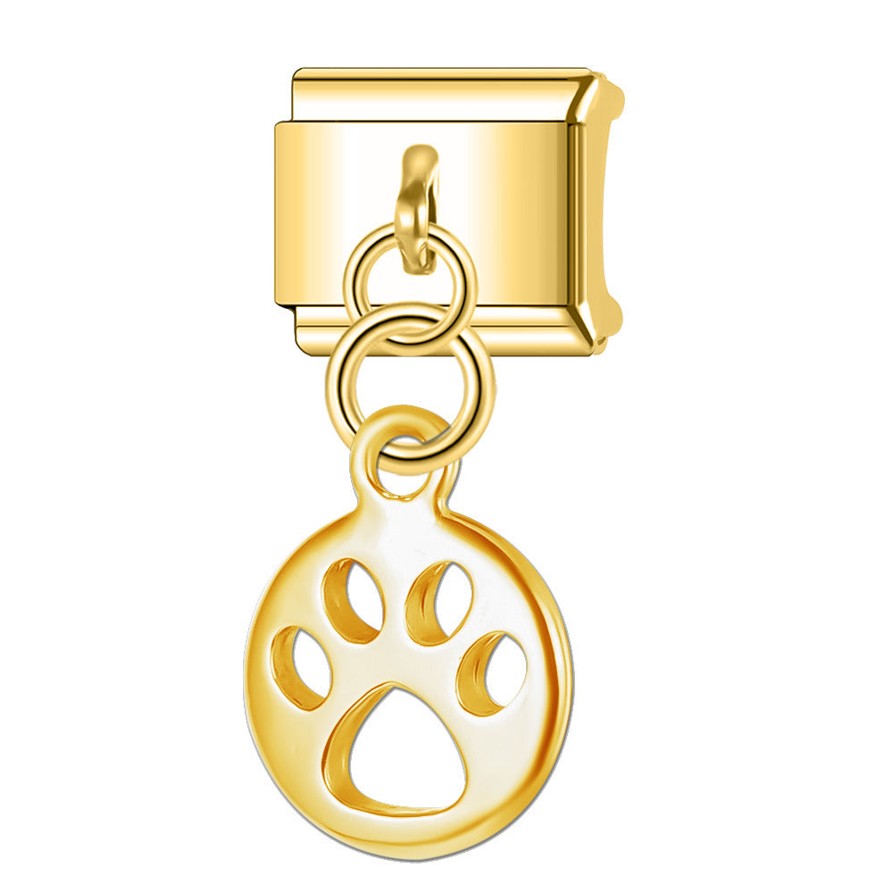 Wholesale Italian Charm Bracelet 9mm DIY Splicing Pendant Stainless Steel Composable Bracelet