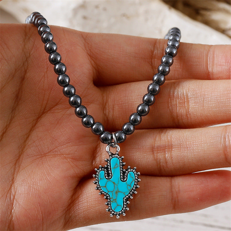 Wholesale Black Round Bead Necklace