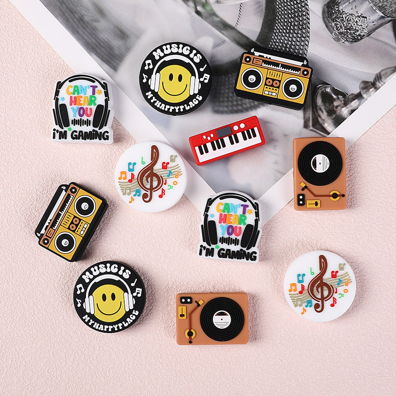 Wholesale 20pcs Music Series Focal Beads DIY Bead Accessories