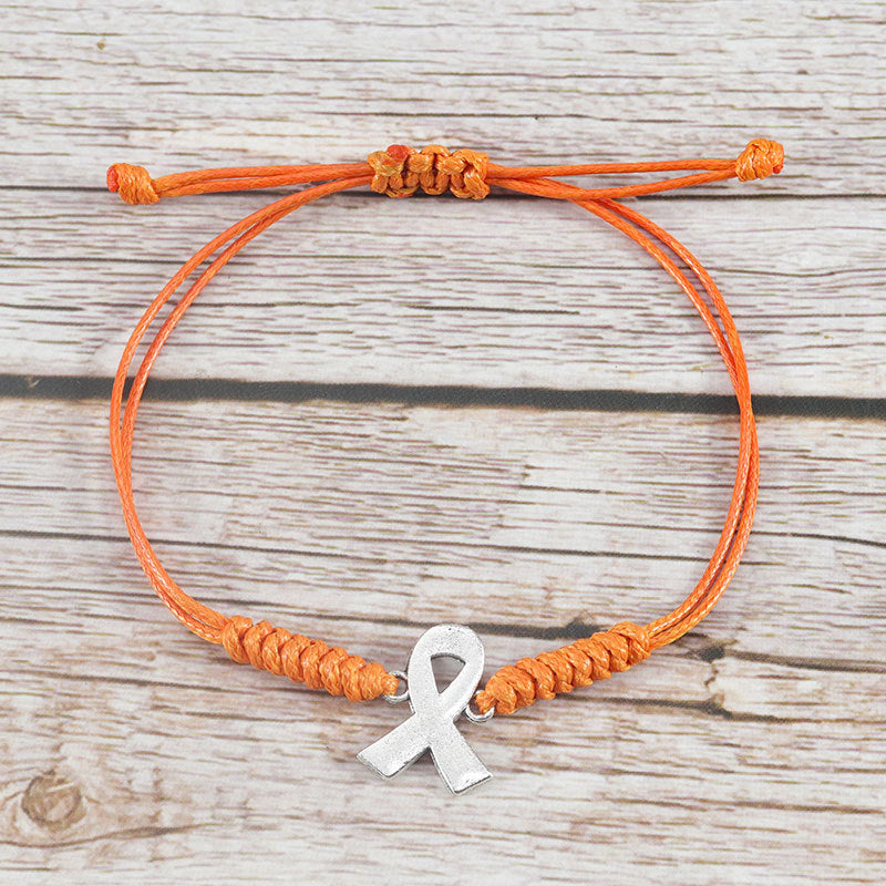 Wholesale Prevention of Breast Multicolor Bracelet  Alloy Ribbon Bracelet