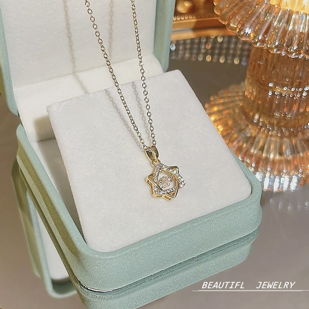 Wholesale Titanium Steel Clavicle Chain Choker Necklace ACC-NE-Xiyue004