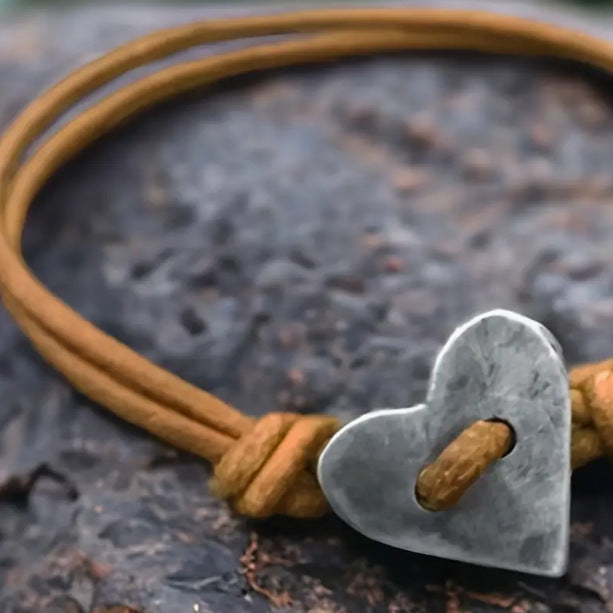 Wholesale  classic rope copper brown silver bracelet