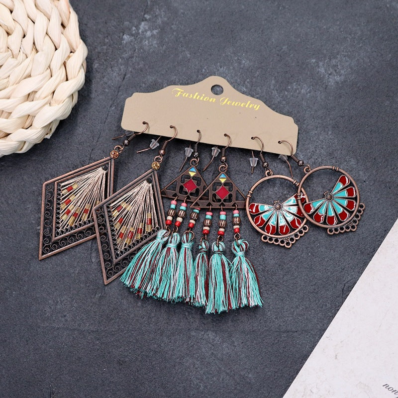 Wholesale Vintage Bohemian Ethnic Style Earrings ACC-ES-Luox005