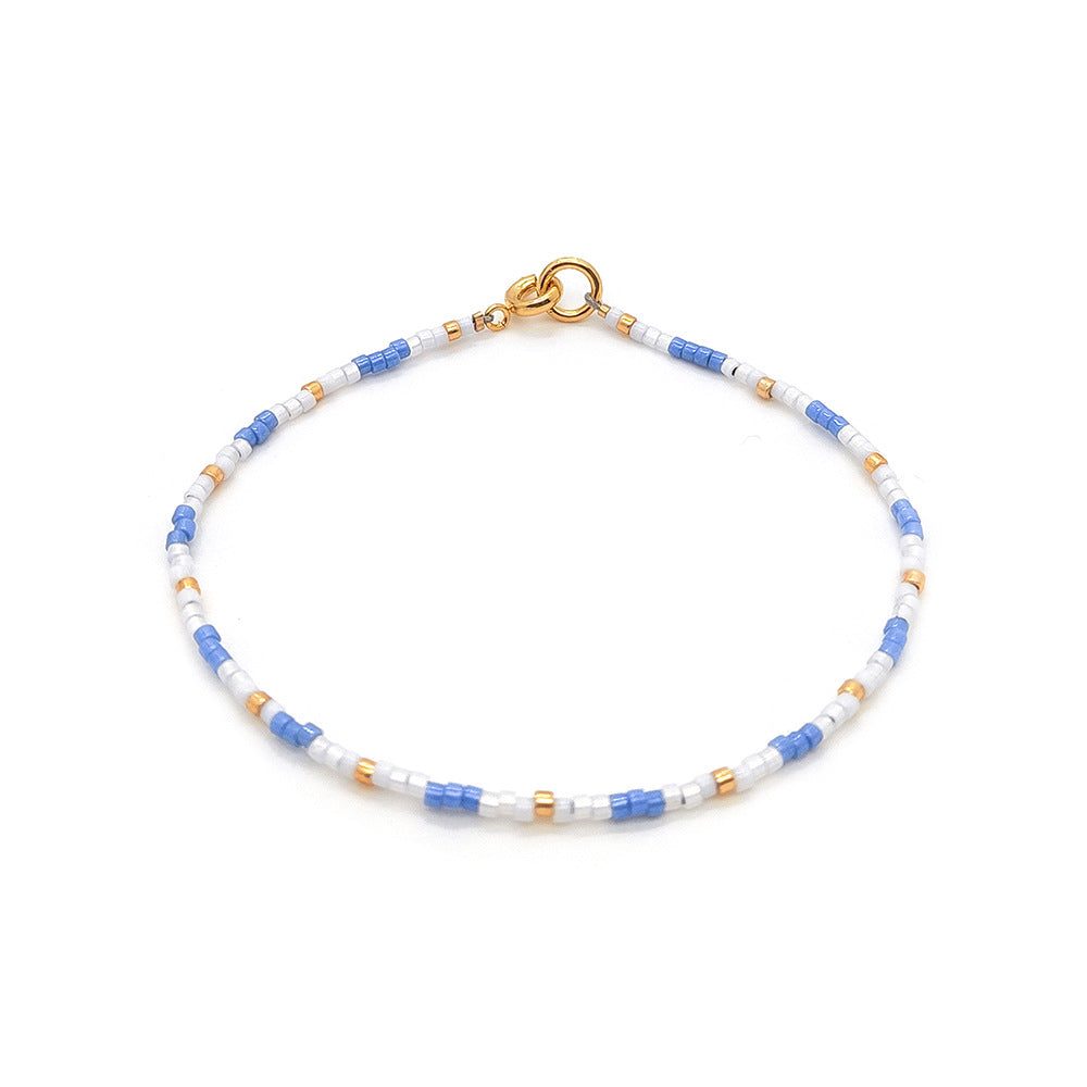 Wholesale Vintage Rice Beads Braided Handmade Beaded Bracelet