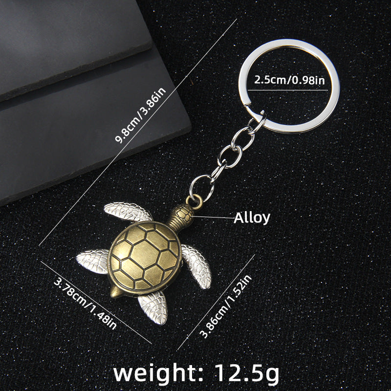 Wholesale Metal Turtle Keychain Antique Bronze Finish Car Key Accessory Boutique Gift