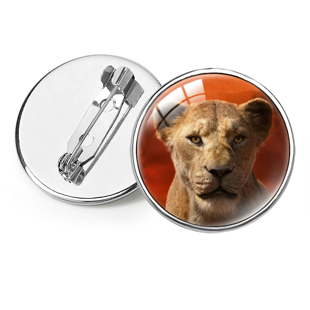Wholesale  Animal Animation Peripheral Lion King Gem Brooch