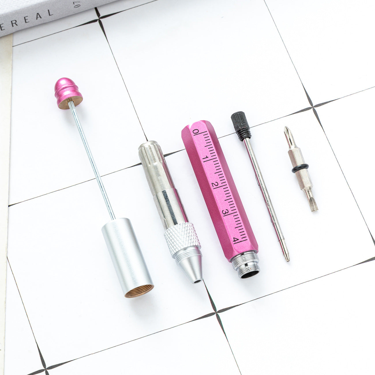 Wholesale DIY bead tool pen five in one scale beadable pens
