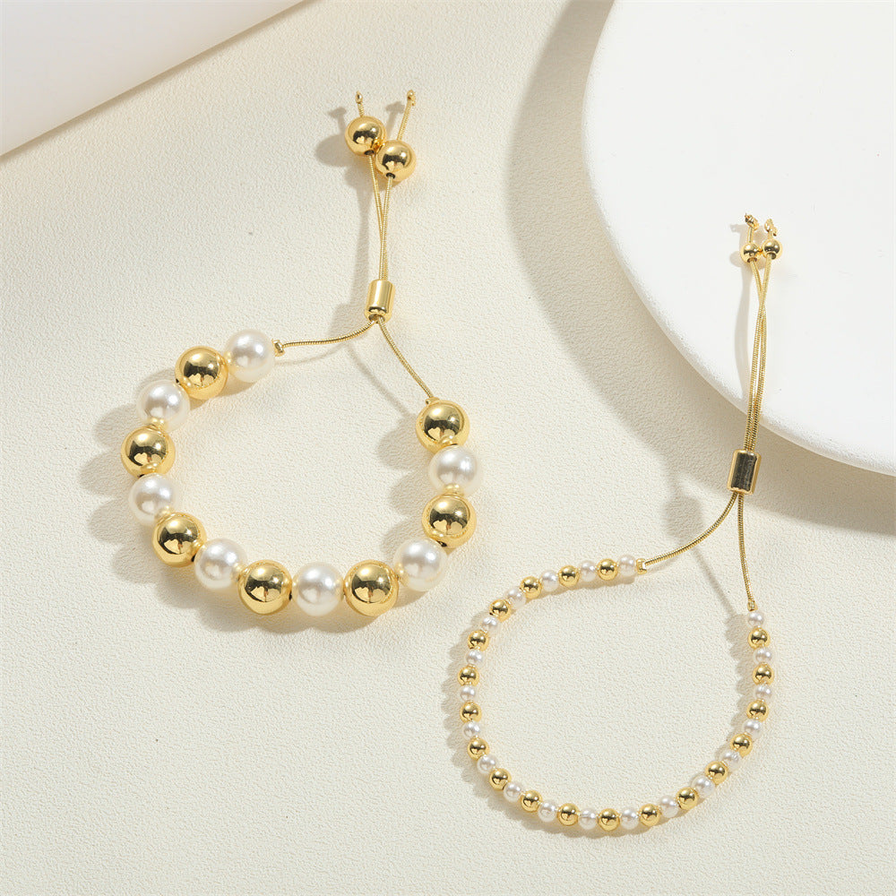 Wholesale Alloy Man-made Pearl Bracelet