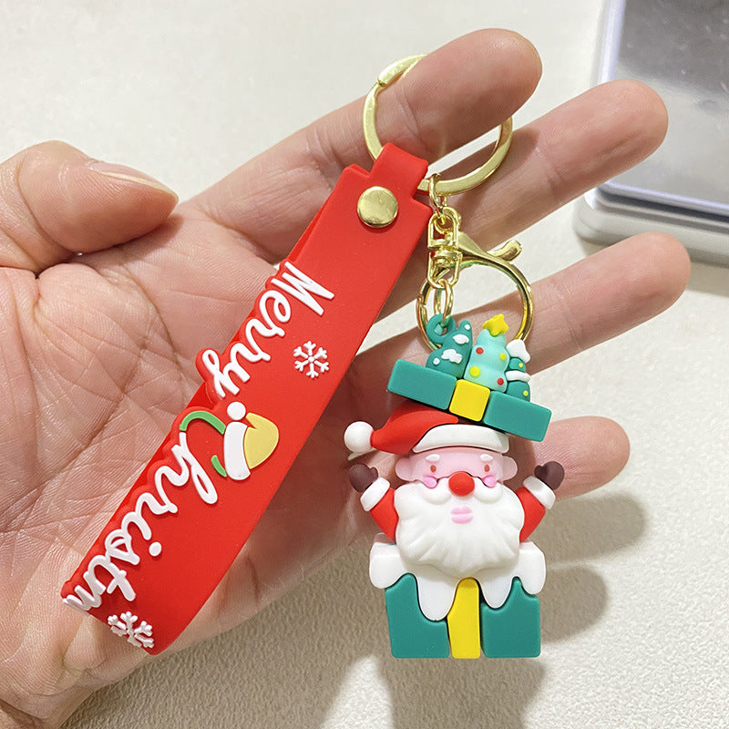 Wholesale Christmas Snowman Santa Snowman Keychain